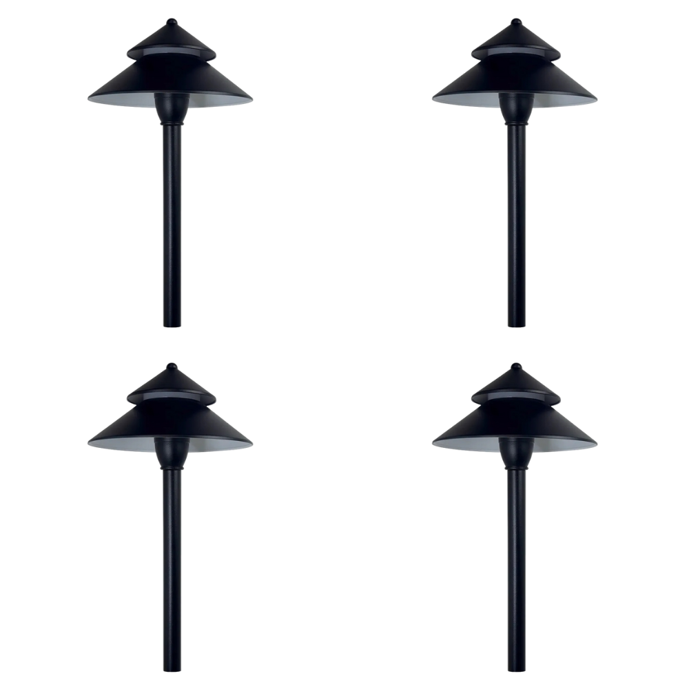 CDPA77 4x/8x/12x Package 3W 12V AC/DC Low Voltage Umbrella Hat 5CCT Integrated LED Aluminum Path Light