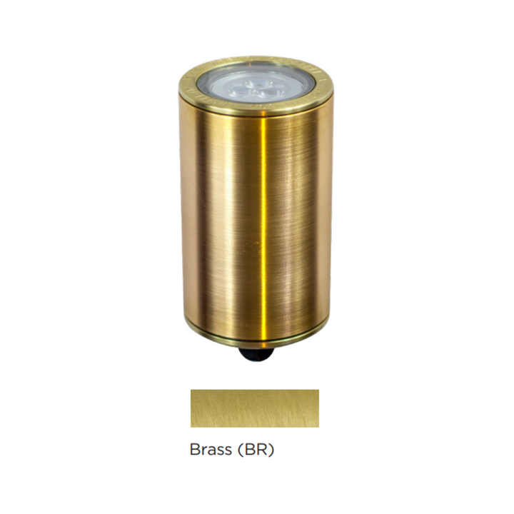 Brilliance Carlsbad Low Voltage MR16 Brass Flat-Top In-Ground Well Light Outdoor Landscape Lighting