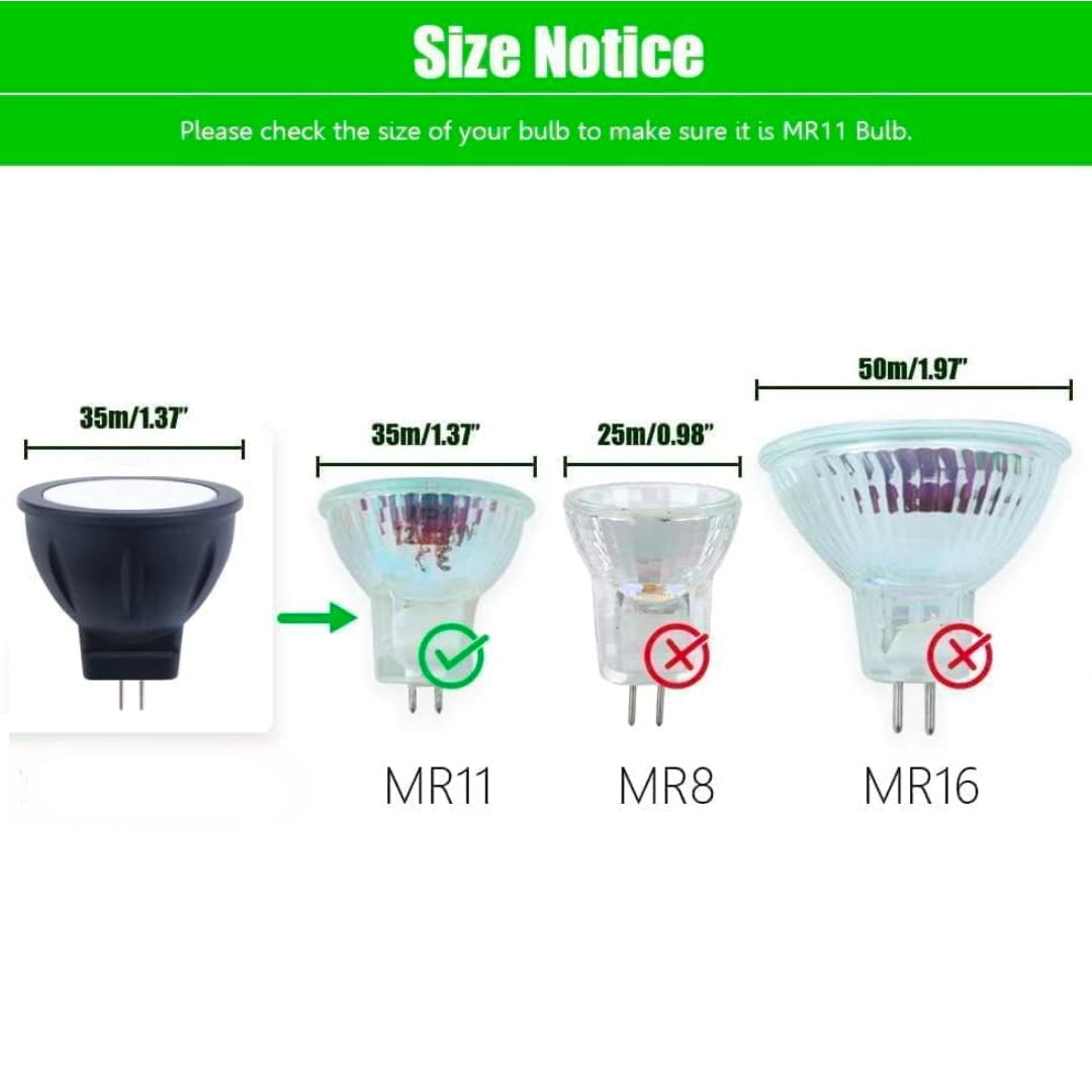 MR11 RGB Warm White + 15 Multicolors and 4-Level Brightness 3W, Energy-Saving, Color-Changing 12V Outdoor LED Light Bulb Compatible with Remote Control