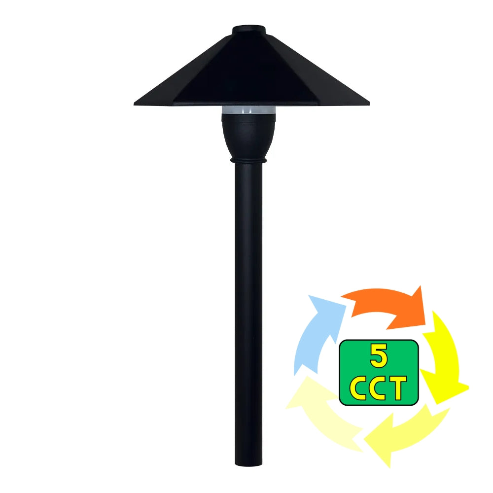 CDPA50 3W 12V Smooth Hat LED Low Voltage Path Light