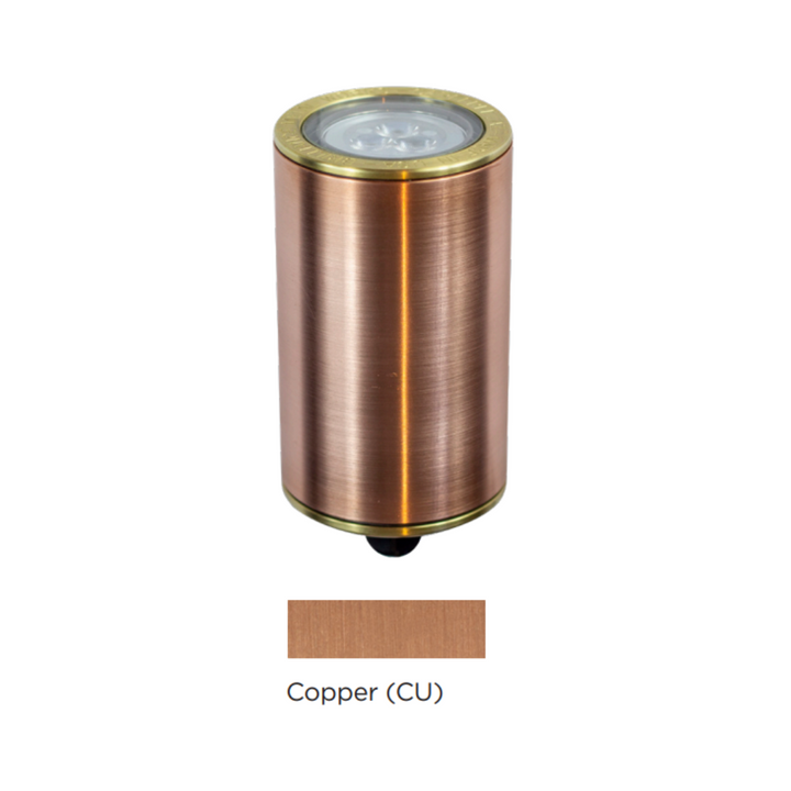 Brilliance Carlsbad Low Voltage MR16 Brass Flat-Top In-Ground Well Light Outdoor Landscape Lighting