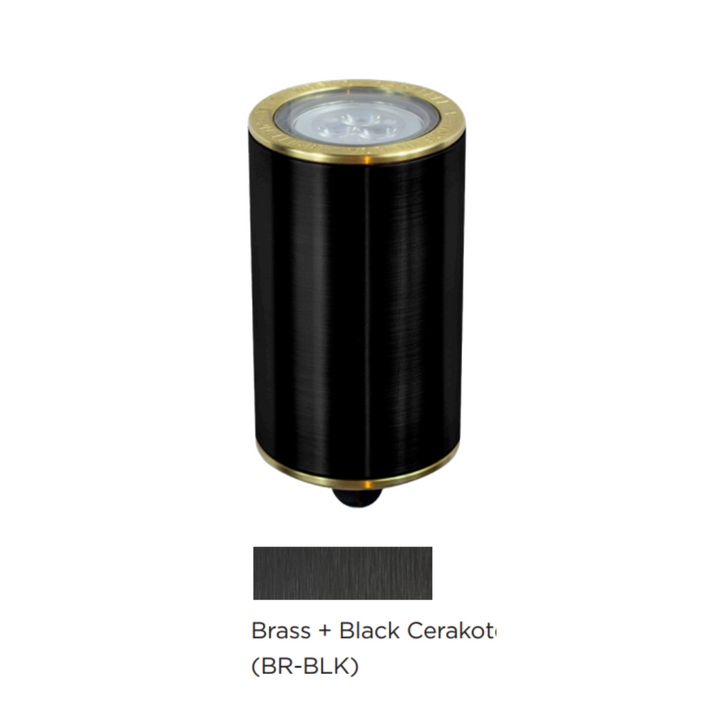 Brilliance Carlsbad Low Voltage MR16 Brass Flat-Top In-Ground Well Light Outdoor Landscape Lighting