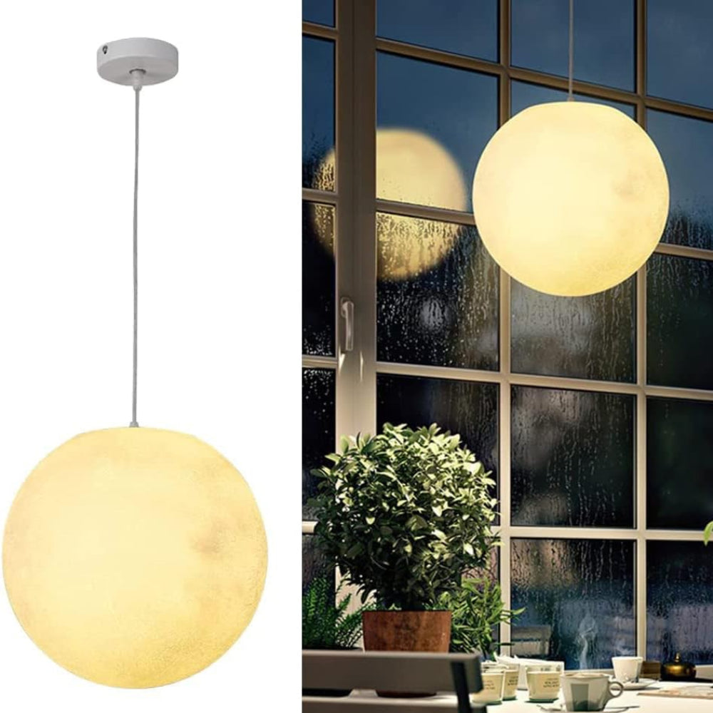 GL Series Moon Light Fixture 12V Low Voltage Outdoor IP65 Waterproof Hanging or Ground Lighting Nordic Globe Resin Lampshade Modern for Porch Garden Patio
