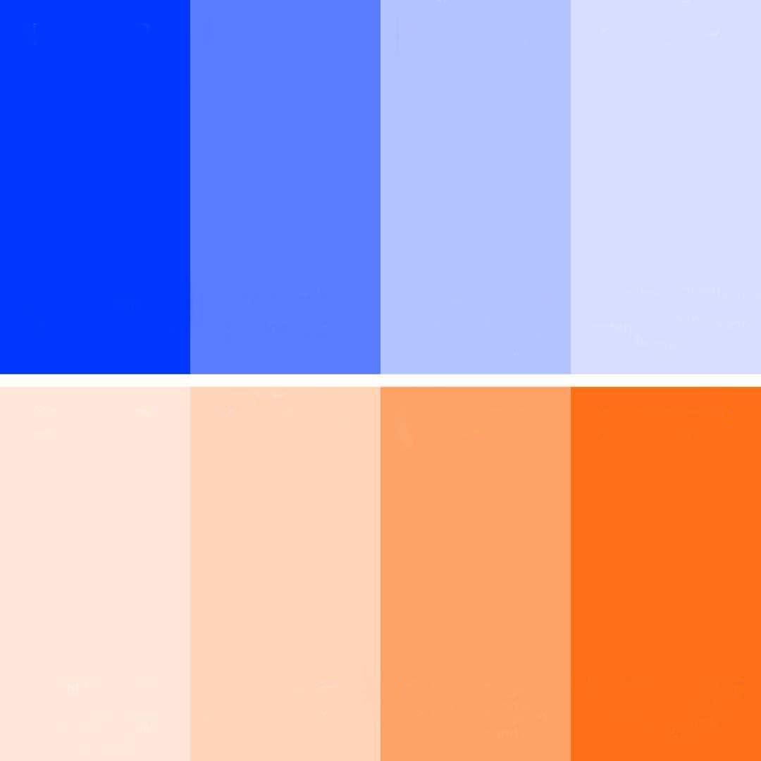 8-Pack 16"x20" Transparent Lens Blue//Orange Color correction Gel Filter for LED Fixtures and Photography