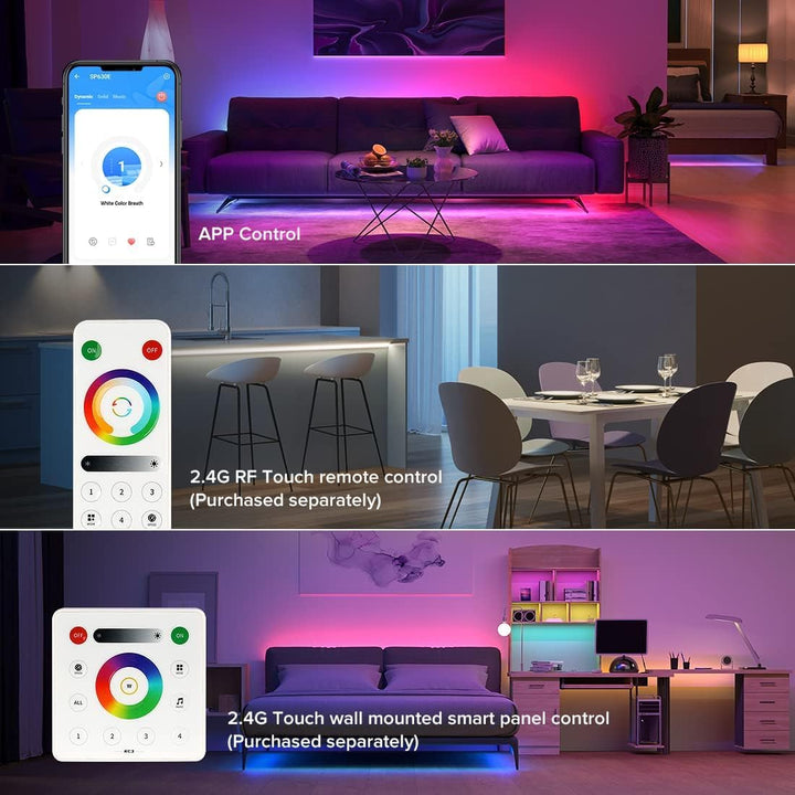 SP630E Smart Bluetooth RGB Addressable LED Controller Compatible with PWM and SPI LED Strips RGBW-IC