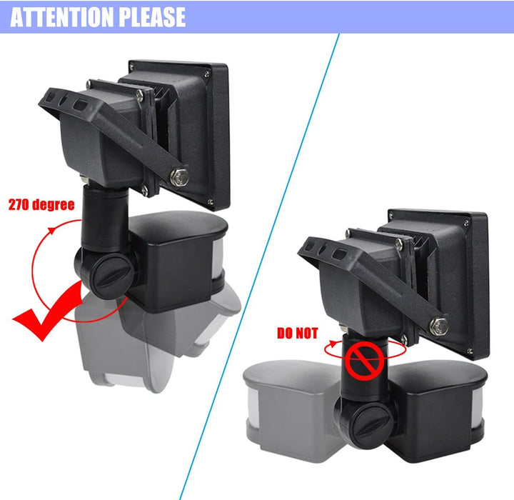 10W 12V Low Voltage AC/DC IP65 Waterproof 10W Mini LED Outdoor Security Flood Lights with PIR and Motion Sensor