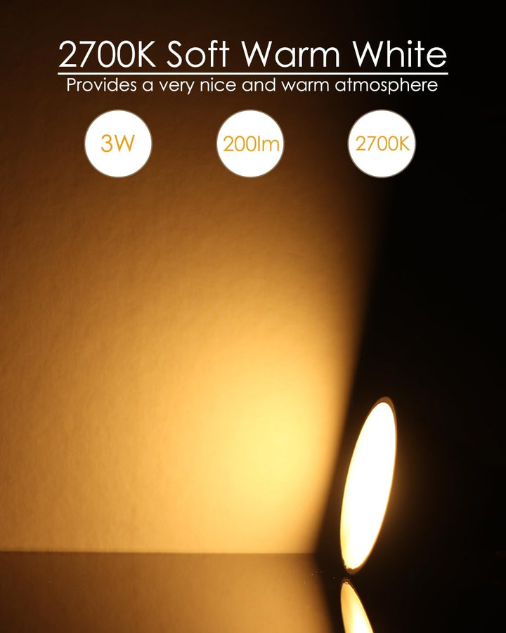 MR11 RGB Warm White + 15 Multicolors and 4-Level Brightness 3W, Energy-Saving, Color-Changing 12V Outdoor LED Light Bulb Compatible with Remote Control