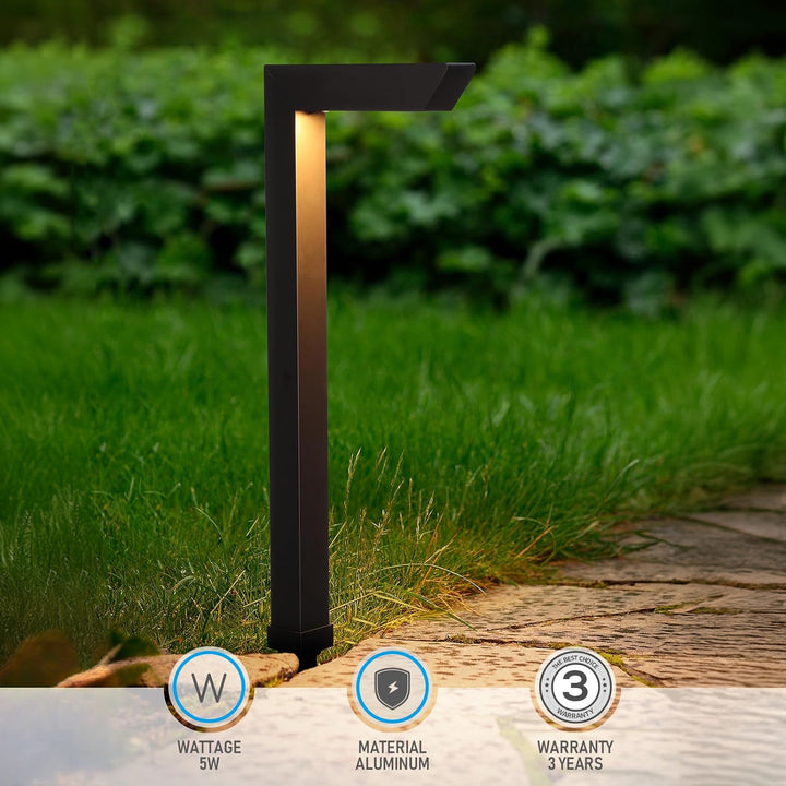 ALPCC07 6-Pack 5W 5CCT LED Landscape Pathway Light Package, 12V Low Voltage Modern Path Lights