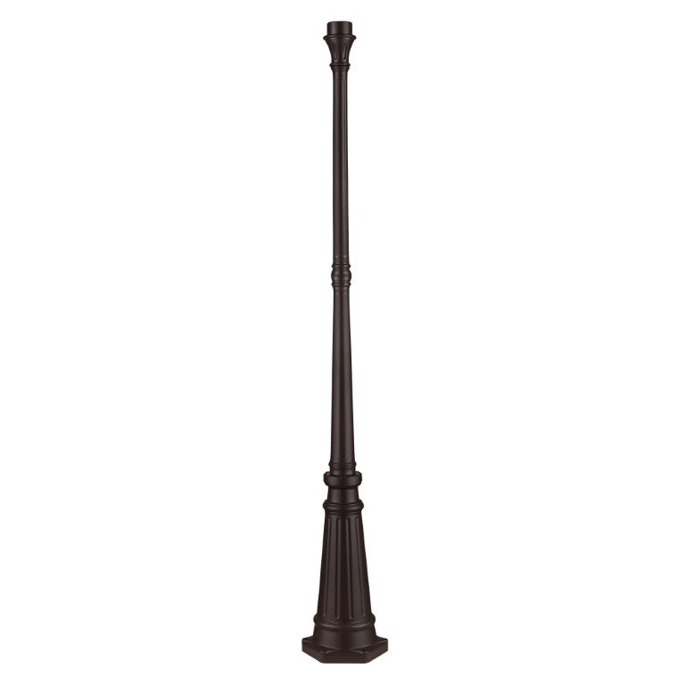 Outdoor Cast Aluminum Post -  Outdoor Lamp Post 74" x 9.5"  Cast Aluminum, Bronze Finish - 7709-07