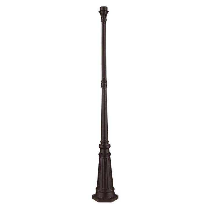 Outdoor Cast Aluminum Post -  Outdoor Lamp Post 74" x 9.5"  Cast Aluminum, Bronze Finish - 7709-07