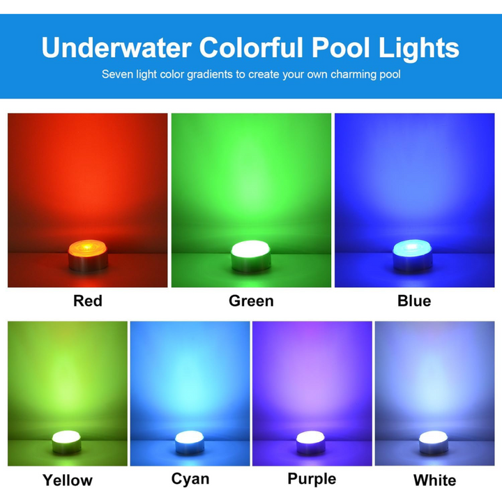 ULBA03 Aluminum Underwater Landscape 12-24V AC/DC 12W/24W Automatic Color-Changing RGB Integrated LED Fountain Light Pond Lighting IP68 for Wall Mounting