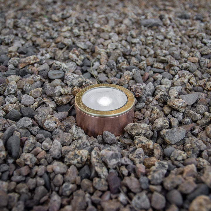 Brilliance Carlsbad Low Voltage MR16 Brass Flat-Top In-Ground Well Light Outdoor Landscape Lighting