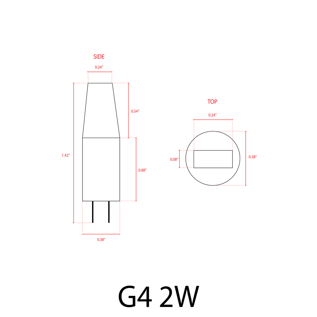 G4 2W/3W 12V AC/DC COB Low Voltage LED Bi-Pin Light Bulb | Landscape Lighting Accessory