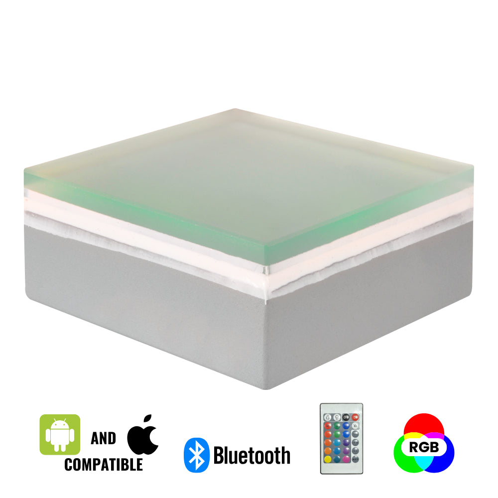 CRG30 4x/8x/12x Package DC12V Low Voltage In Ground RGB or WW LED Brick Paver Light Square IP67 Waterproof Warm White