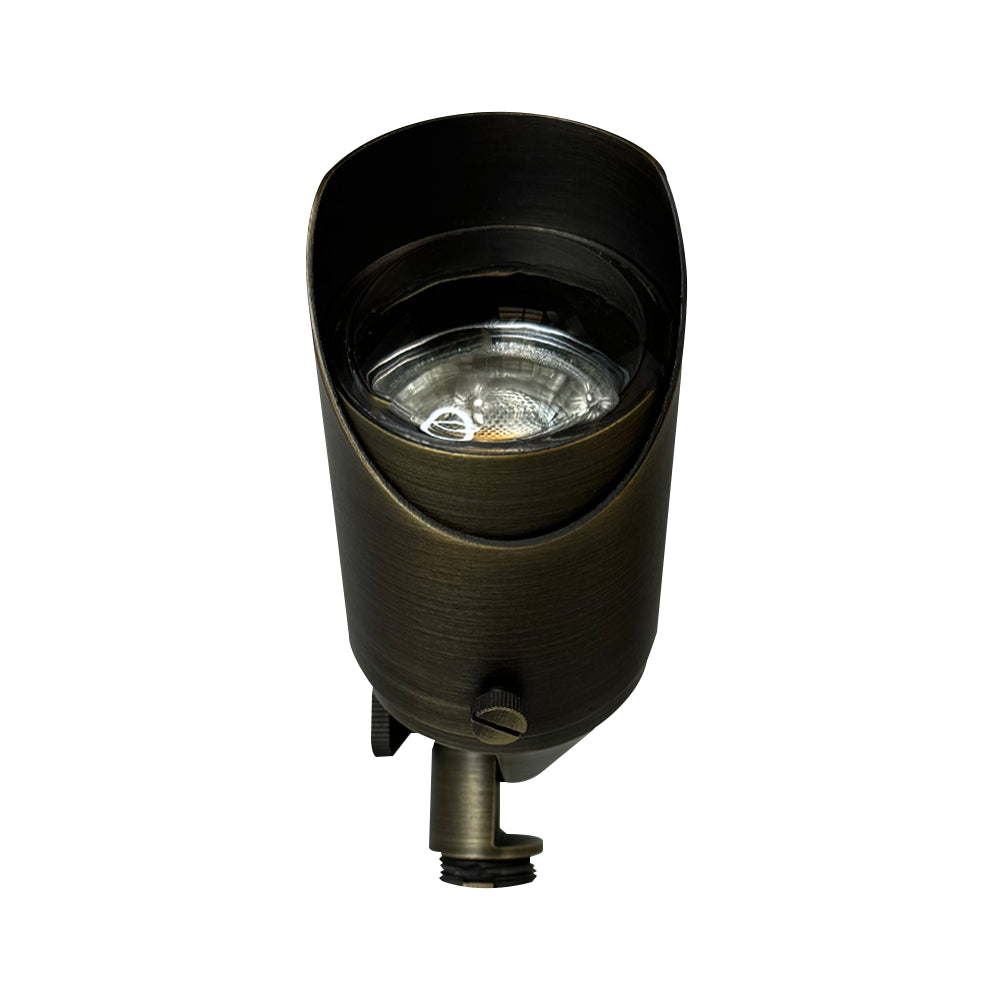 SPB05 Cast Brass Spotlight | Lamp Ready 12V Low Voltage Landscape Light