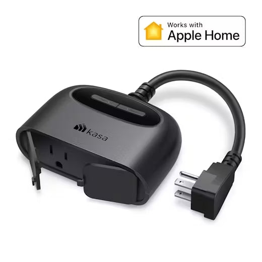 Outdoor Smart Plug Double Socket, Matter Smart Home Wi-Fi Outlet Timer, Works with Apple HomeKit, Amazon Alexa, Google Home, SmartThings