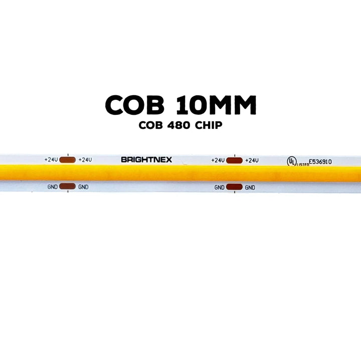 SLD04 16ft/32ft/82ft Dotless Single Color Linear 8mm 3.4W/ft / 4.5W/ft 10mm LED Strip Lights Low Voltage FCOB DC24V Tape Light