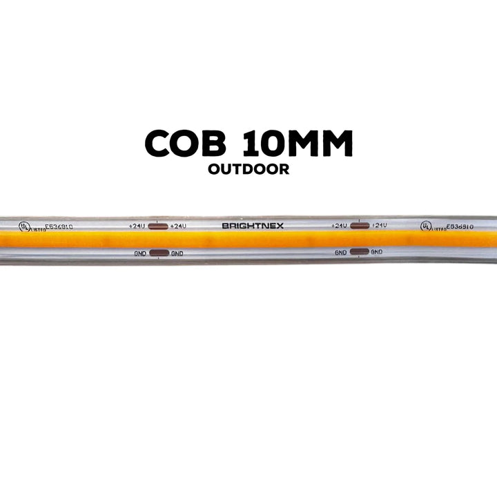 SLD04 16ft/32ft/82ft Dotless Single Color Linear 8mm 3.4W/ft / 4.5W/ft 10mm LED Strip Lights Low Voltage FCOB DC24V Tape Light