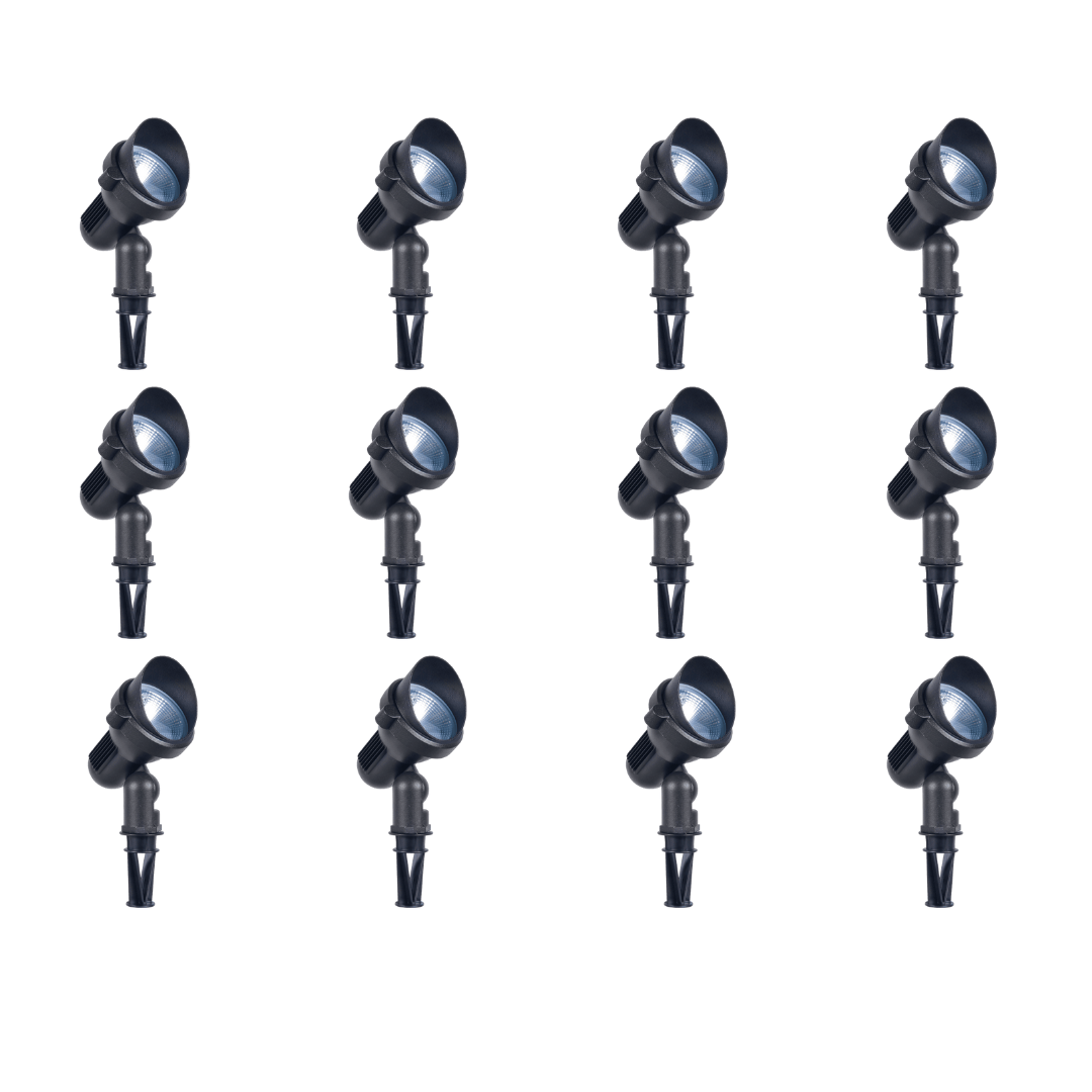 CDR85 4x/8x/12x Package 9W 12V Low Voltage RGB Directional Ground Outdoor Landscape Aluminum Spotlight Waterproof Fixture