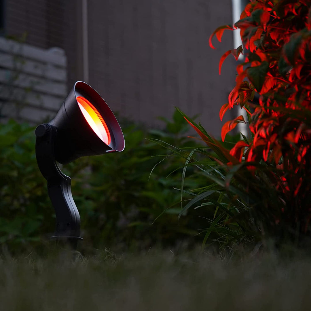 CDRA95 10W LED Smart Wi-Fi RGBW Wide Beam Directional Outdoor Landscape 12V Low Voltage Aluminum Spotlight