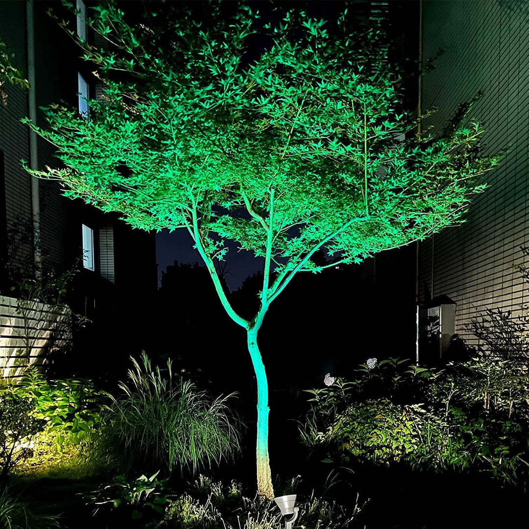 CDRA95 10W LED Smart Wi-Fi RGBW Wide Beam Directional Outdoor Landscape 12V Low Voltage Aluminum Spotlight