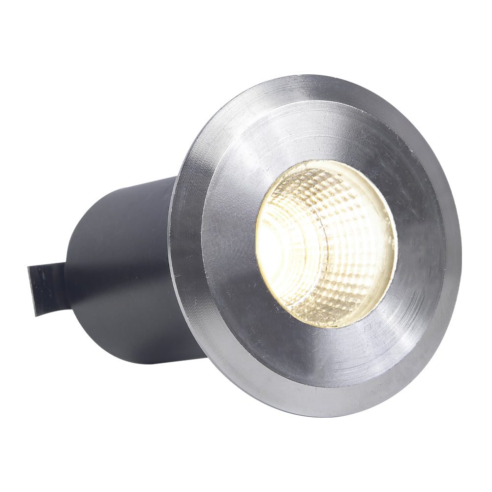 DM52 Stainless Steel In-Ground Well Light | 3W Integrated LED Low Voltage Landscape Light - Sun Bright Lighting