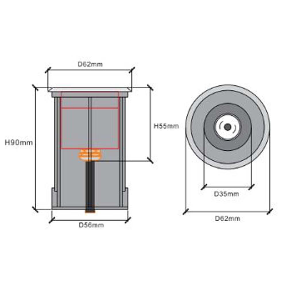 DM52 3W COB LED Low Voltage Ground Landscape Well Lights Waterproof Fixture.