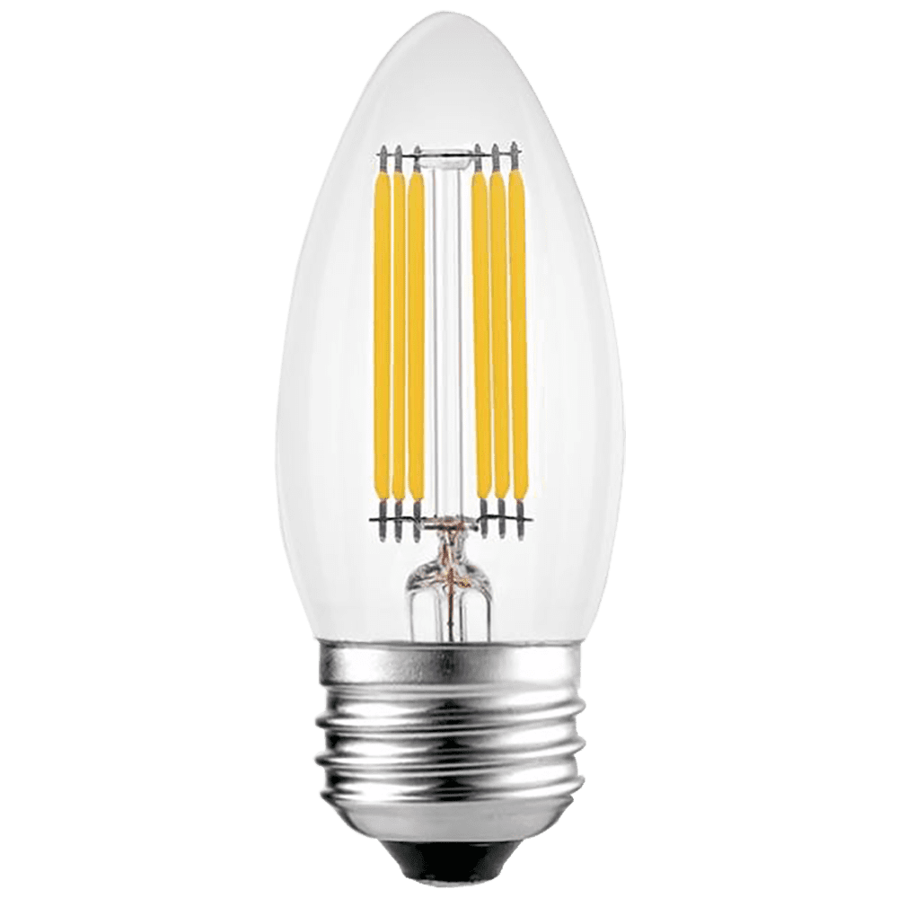 Kings Outdoor Lighting E26 4W LED Filament Edison Bulbs Dimmable Energy Saving Light Bulb Warm White 3000K Single