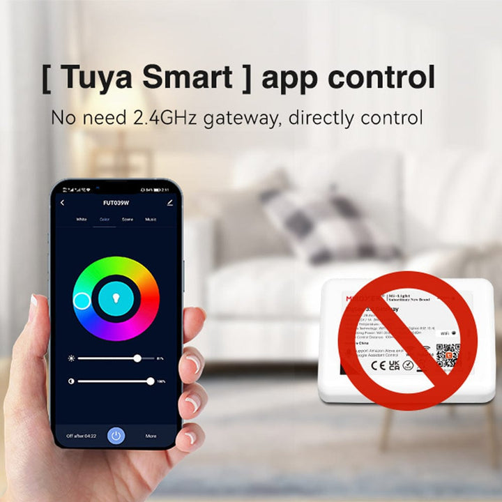 Miboxer WL5 LED Strip Light 5 in 1 Controller for 5050 3528 2835, Smartphone APP Control