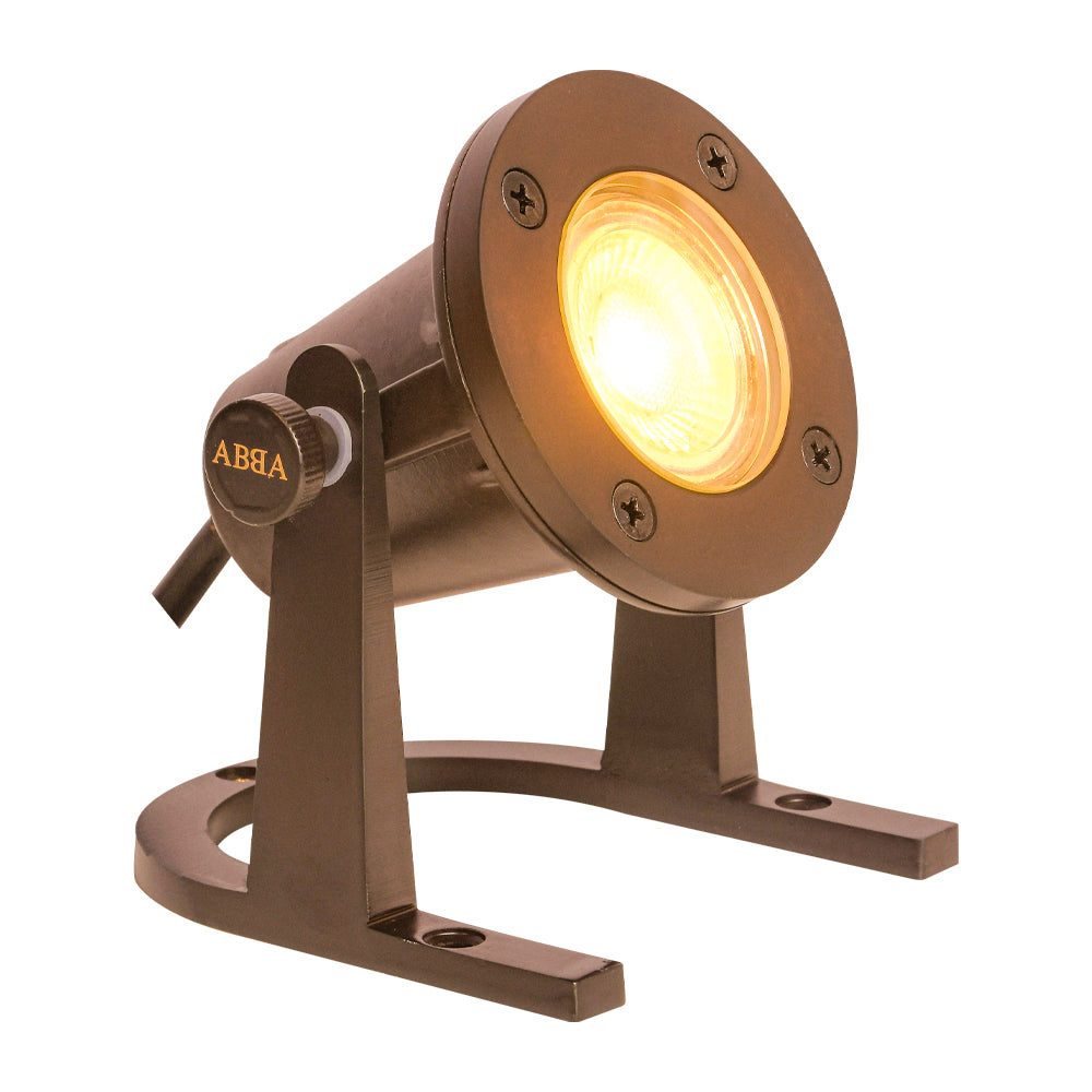 ULB01 Cast Brass Underwater Pond Light | Lamp Ready Low Voltage Landscape Light - Sun Bright Lighting