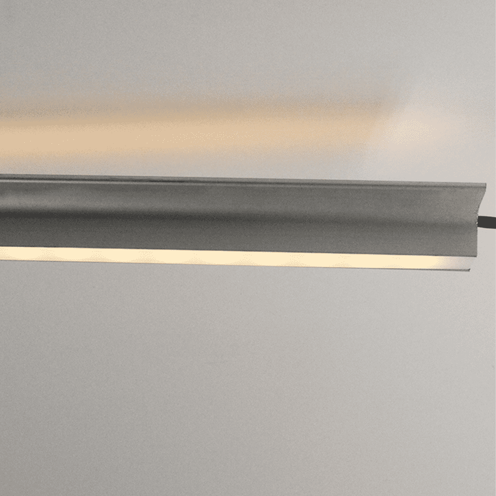 AP16F Aluminum Oval Wardrobe Hanging Rail 10 Pack LED lighted Closet Rod Fixture.