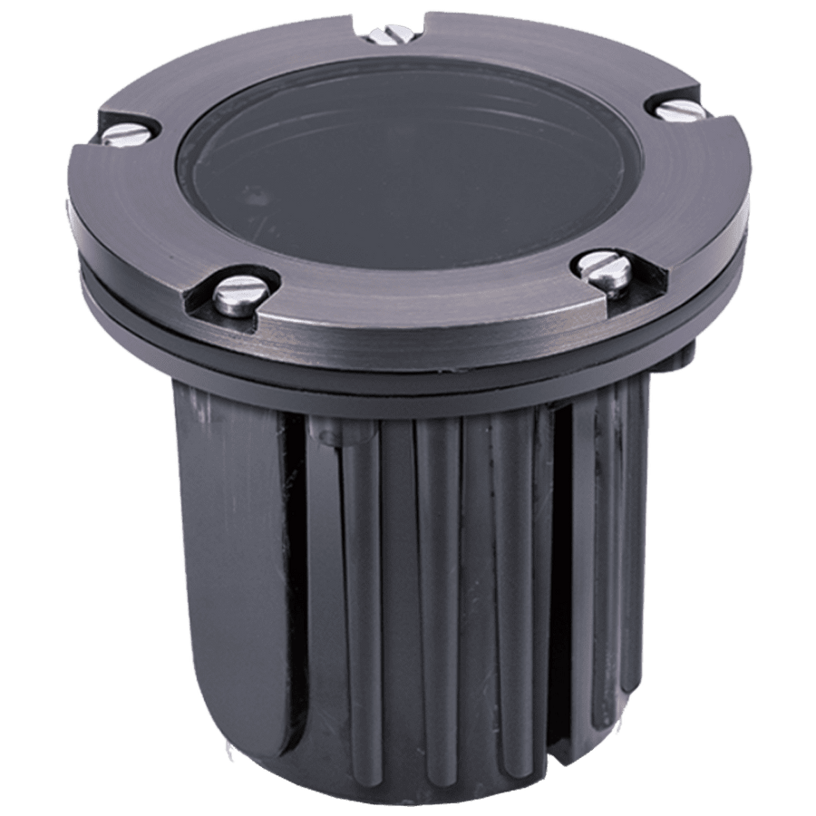 UNB04 Cast Brass Low Voltage Round LED In-ground Light IP65 Waterproof.