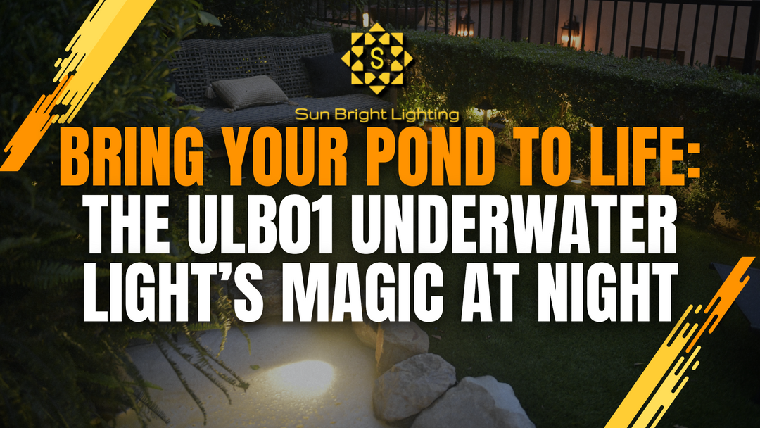 ULB01 12V Brass Underwater Pond Light Shine