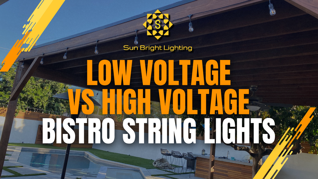 SL101 12V Bistro String Lights vs 120V String Lights: What You Should Know