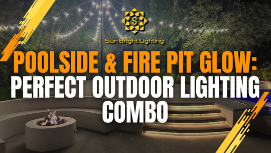 Illuminate Your Pool & Fire Pit Area with SL101 String Lights & SLD04 Strip Lights Powered by MX24 Transformer
