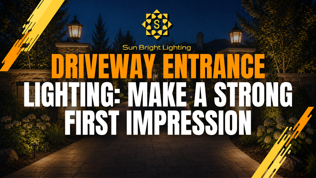 Driveway Entrance Lighting Ideas: Gates, Columns & Address Monuments