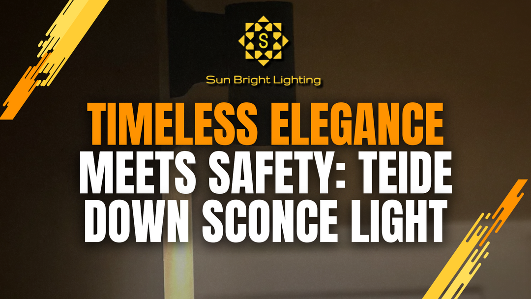 Timeless Elegance Meets Safety: The Teide Brass Down Sconce