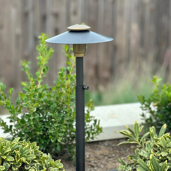 BPLP11 Stelvio SH BAB Brass Path Light Low Voltage Outdoor Lighting