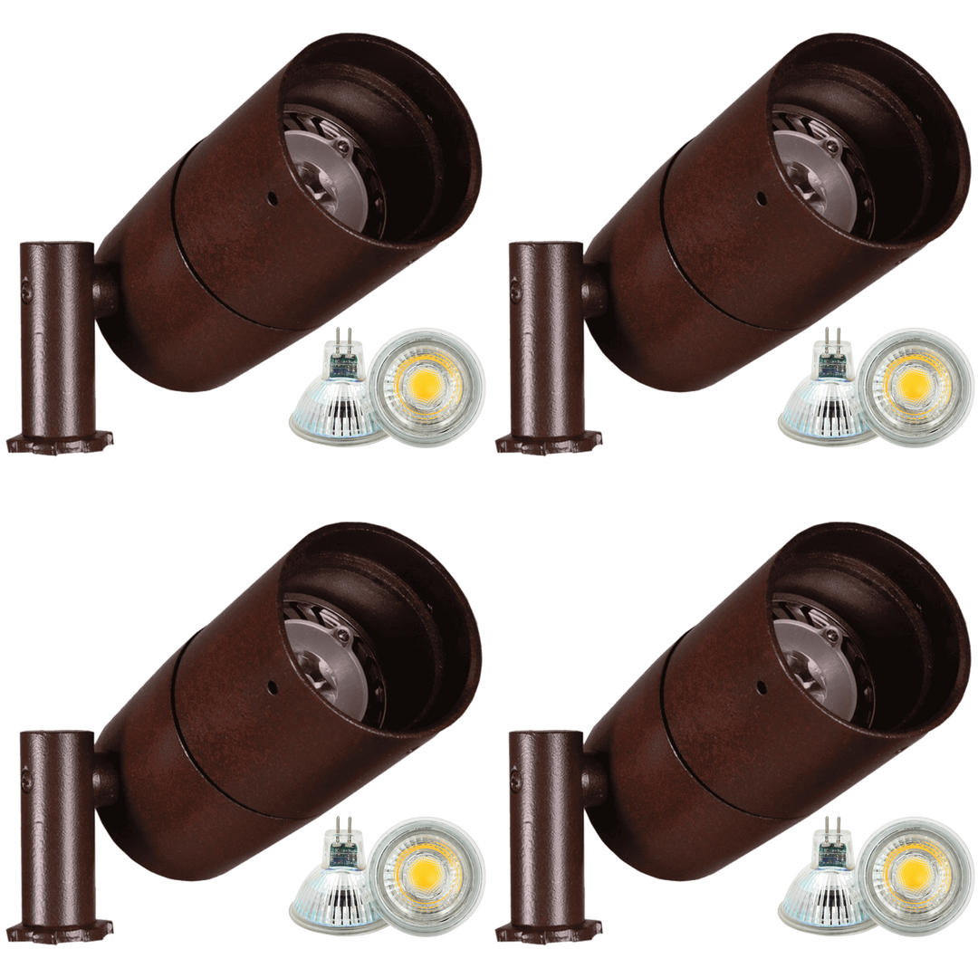 KL103 4x/8x/12x Package Low Voltage Modern Bullet Spotlight Aluminum Outdoor Lighting 6W 2700K Bulb