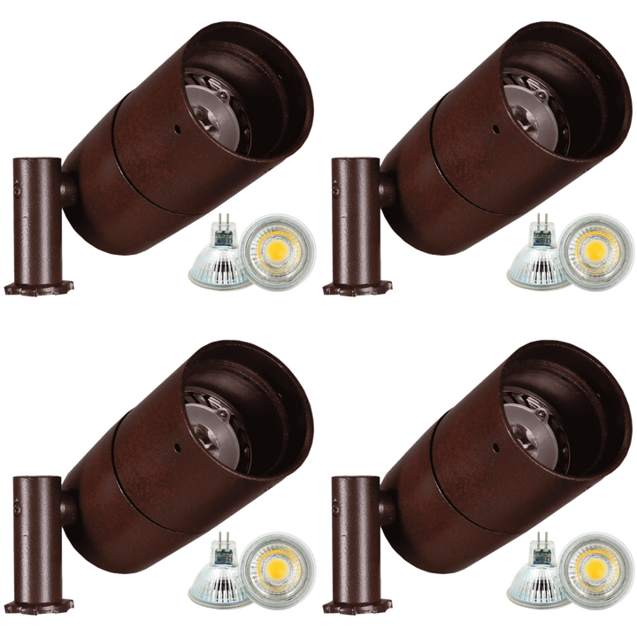 KL103 4x/8x/12x Package Low Voltage Modern Bullet Spotlight Aluminum Outdoor Lighting 6W 2700K Bulb