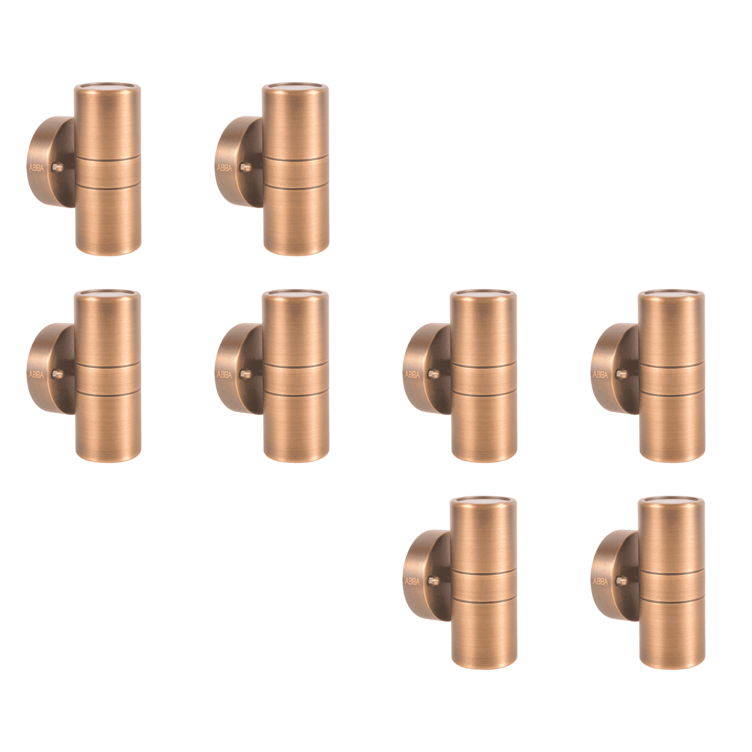 SCB05 4x/8x/12x Package LED Cylinder Up Down Light 2 Directional Brass Sconce Lighting with 5W 3000K Bulb