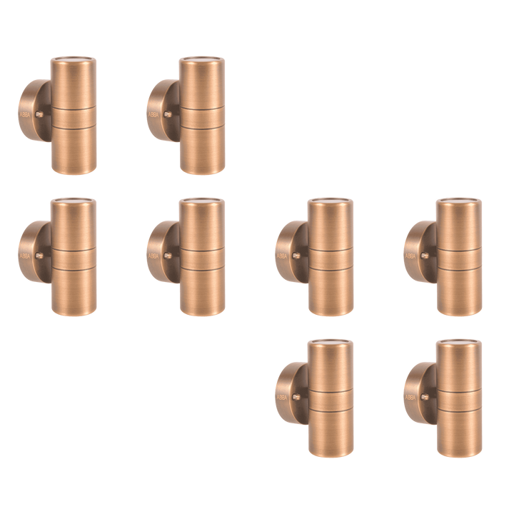 SCB05 4x/8x/12x Package LED Cylinder Up Down Light 2 Directional Brass Sconce Lighting with 5W 3000K Bulb