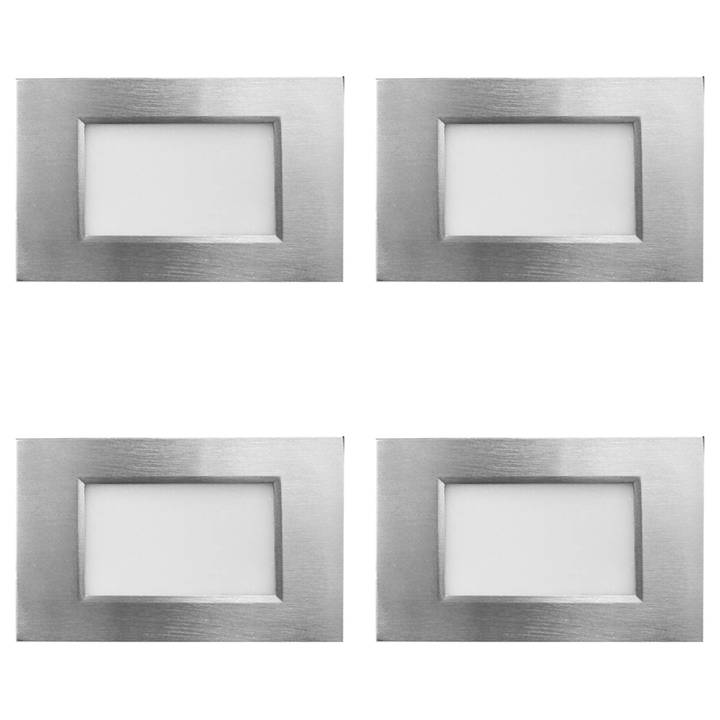 STA10 4x/8x/12x Package 3.5W 12V Low Voltage 3CCT Rectangular Waterproof Horizontal LED Aluminum Stair Step Light Fixture