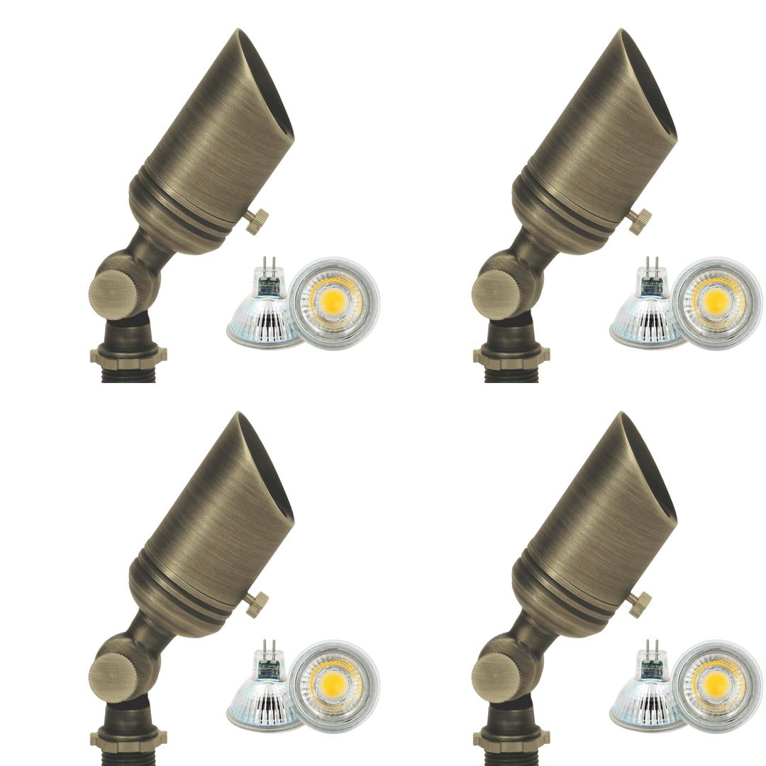 SPB02 4x/8x/12x Package Low Voltage Small Directional Bullet Spot Light Outdoor Landscape Lighting 2W 3000K Bulb