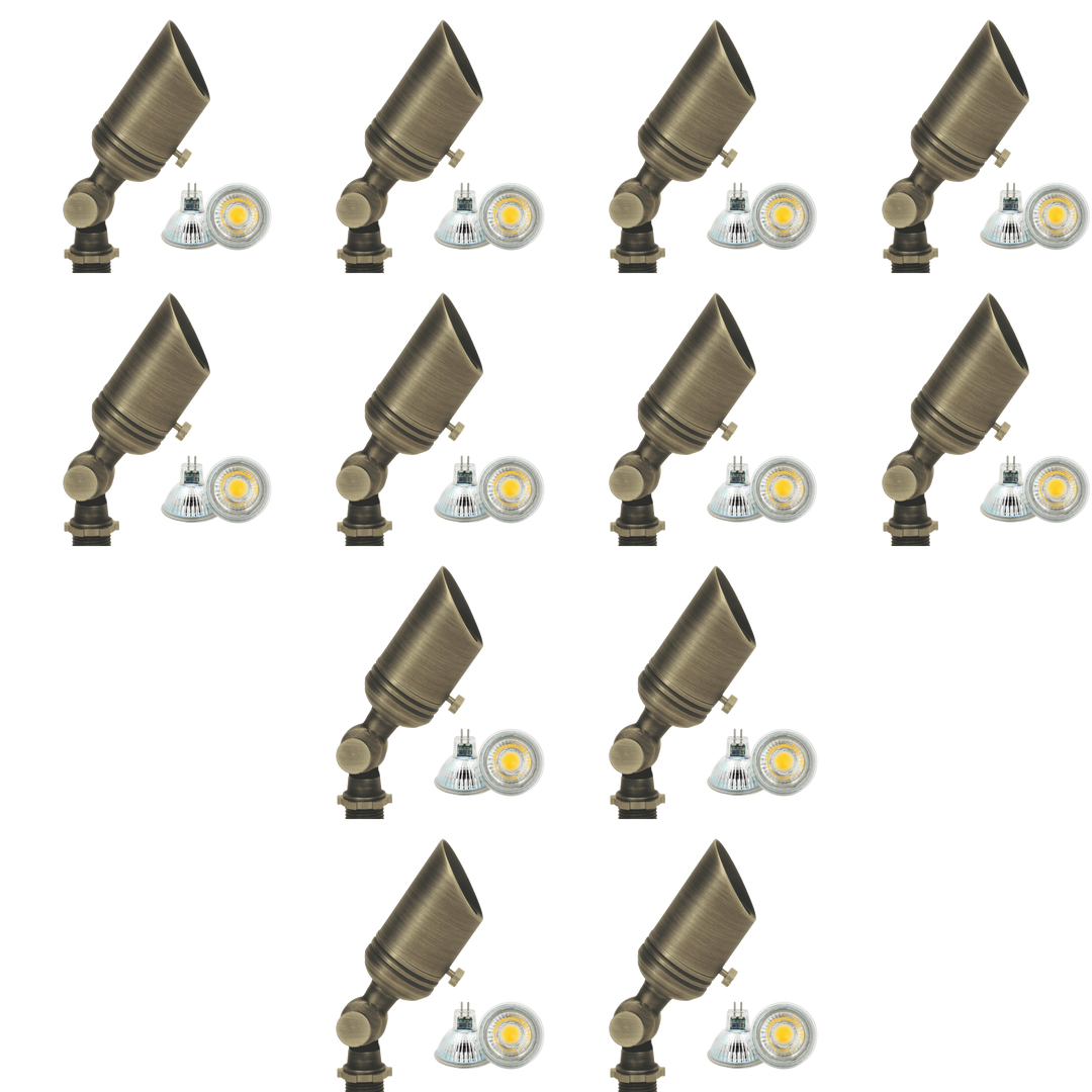 SPB02 4x/8x/12x Package Low Voltage Small Directional Bullet Spot Light Outdoor Landscape Lighting 2W 3000K Bulb