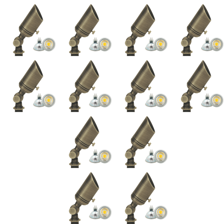 SPB02 4x/8x/12x Package Low Voltage Small Directional Bullet Spot Light Outdoor Landscape Lighting 2W 3000K Bulb