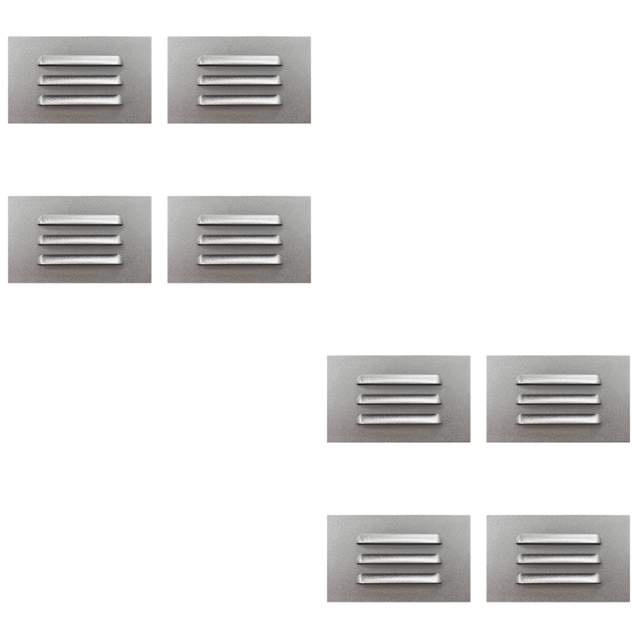 STA11 4x/8x/12x Package 3.5W 12V Low Voltage 3000K Warm White Integrated Rectangular Waterproof Horizontal LED Aluminum Step Light Wall Lighting Fixture