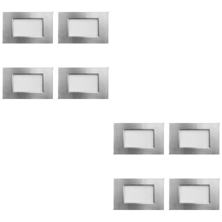 STA10 4x/8x/12x Package 3.5W 12V Low Voltage 3CCT Rectangular Waterproof Horizontal LED Aluminum Stair Step Light Fixture