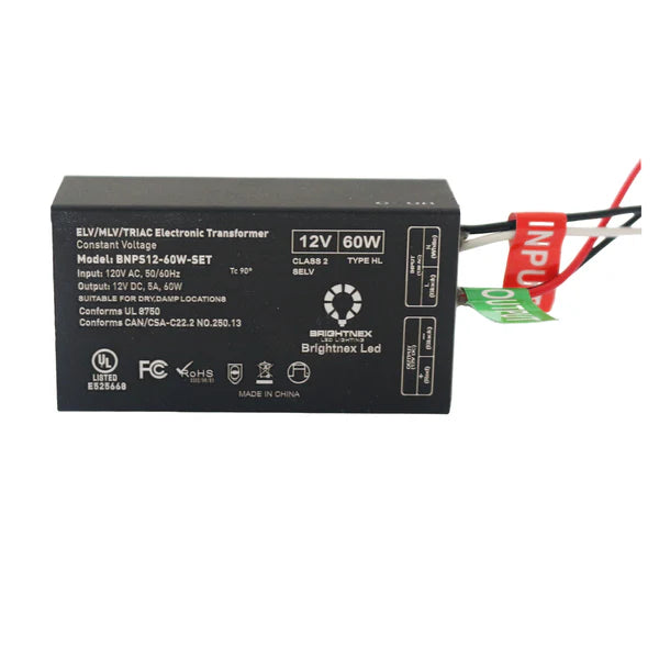 12V/24V DC Low Voltage Dimmable Compact Transformers UL Listed LED Driver IP65 Outdoor Rated