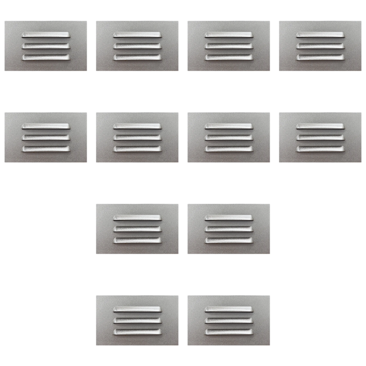 STA11 4x/8x/12x Package 3.5W 12V Low Voltage 3000K Warm White Integrated Rectangular Waterproof Horizontal LED Aluminum Step Light Wall Lighting Fixture